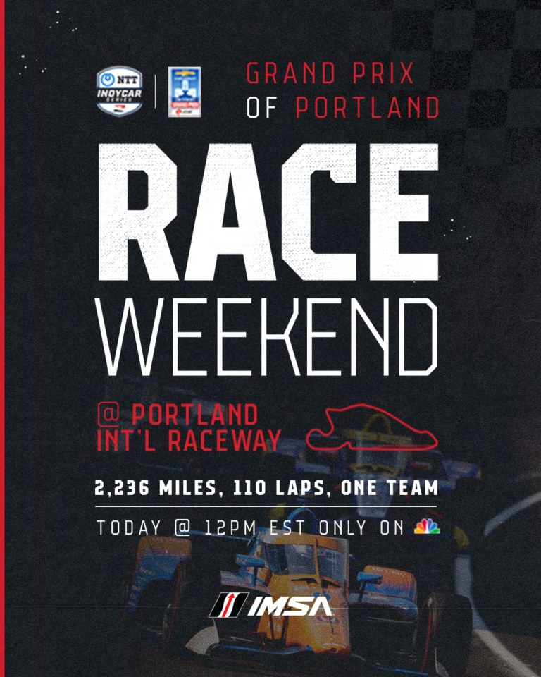 Chip Ganassi Racing social templates across IndyCar, Extreme E and IMSA, showing race-day and driver layouts
