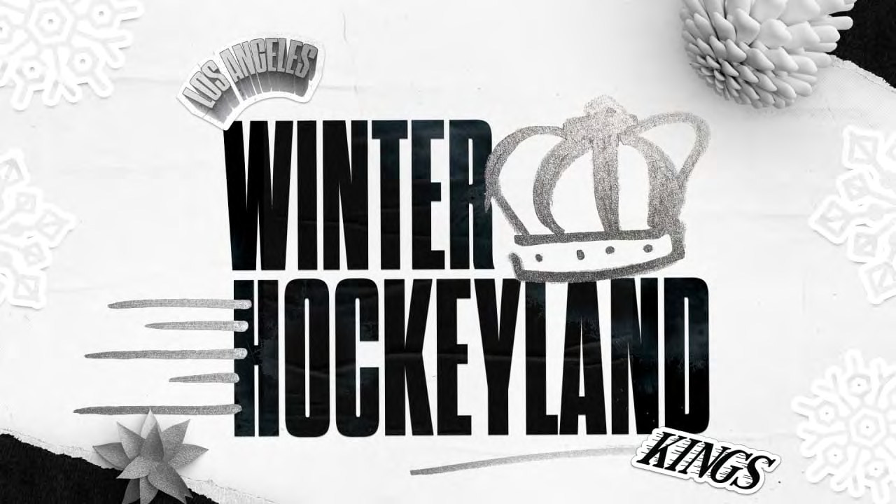 LA Kings youth seasonal campaign graphics and activity sheets