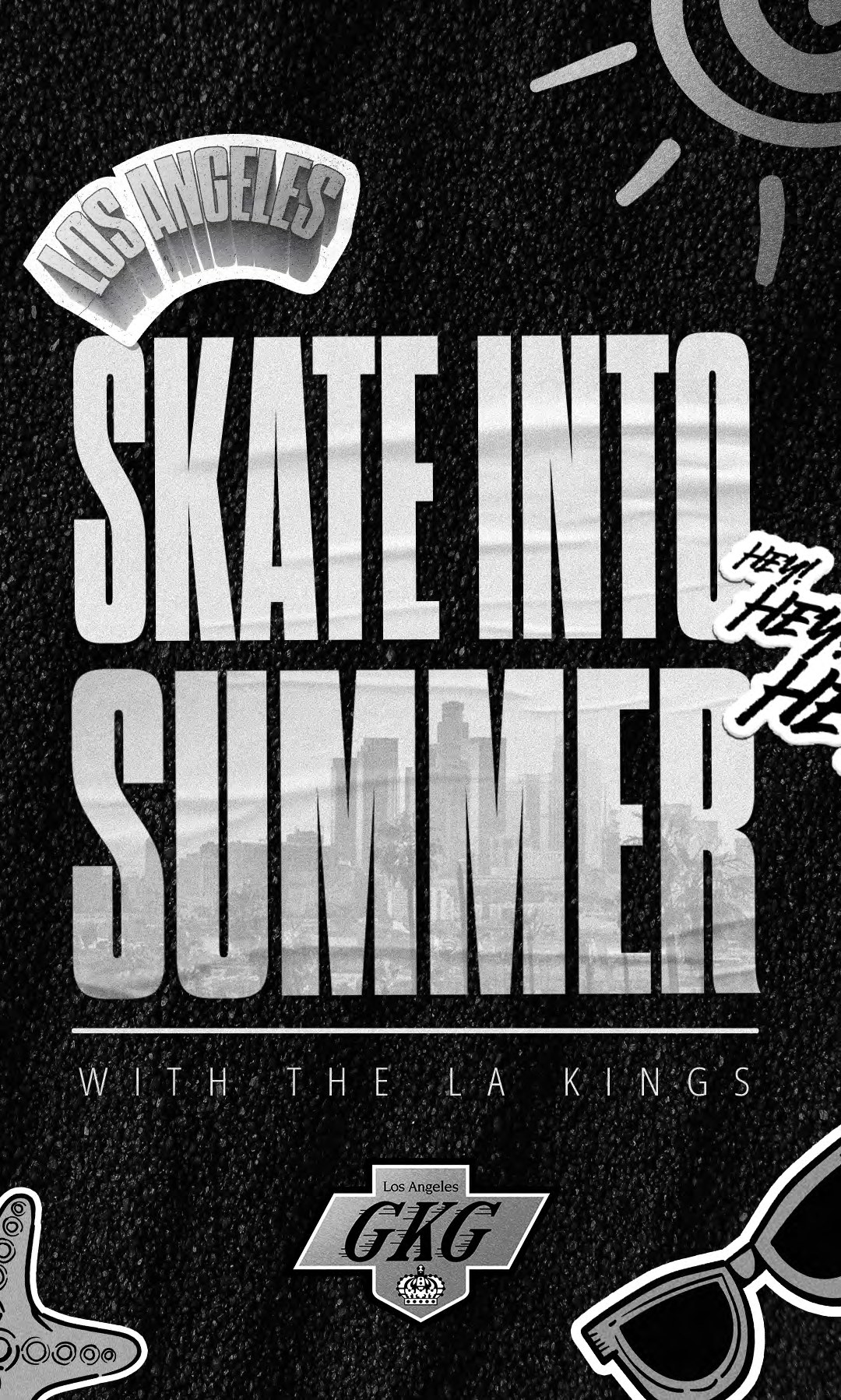 LA Kings youth seasonal campaign graphics and activity sheets